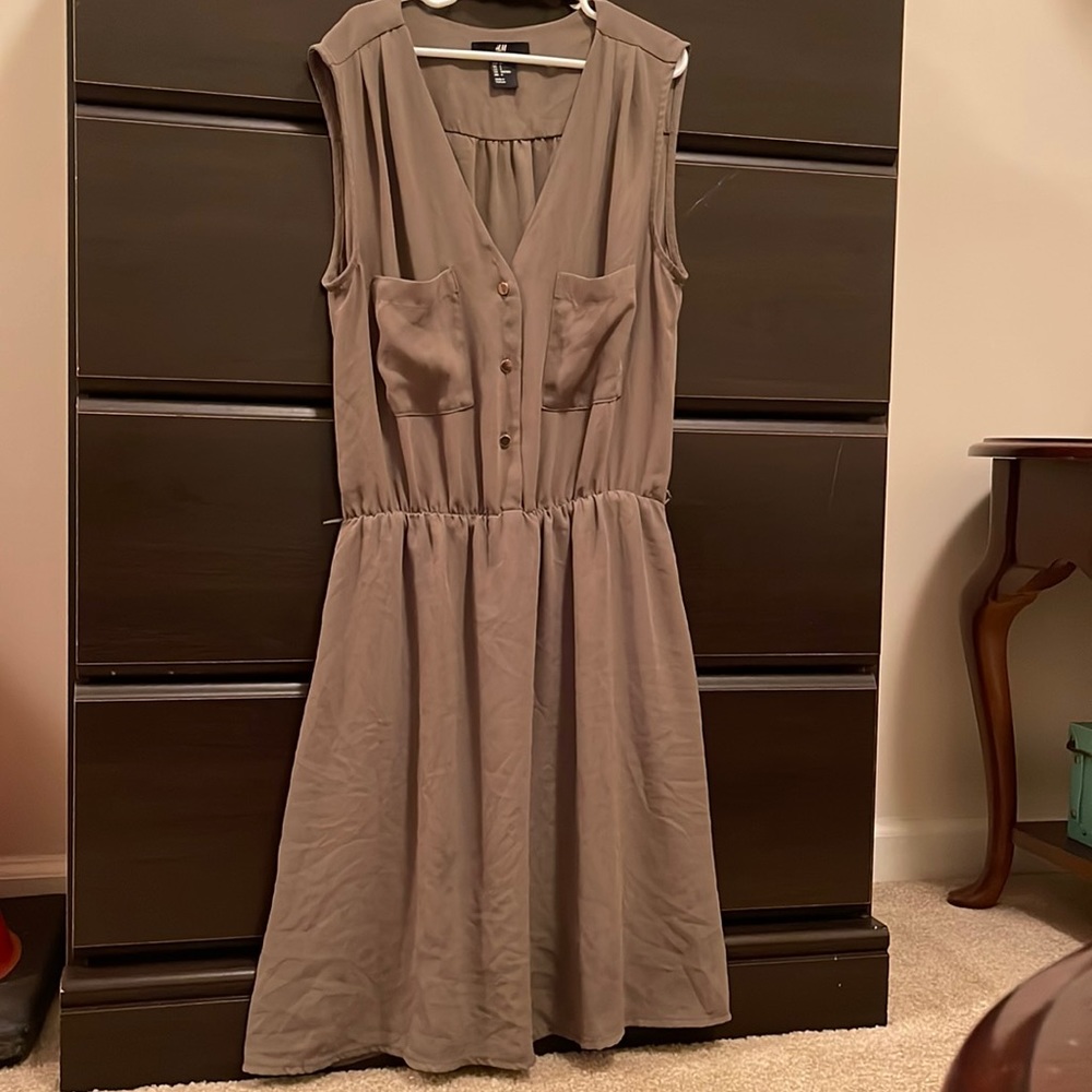 H&M Dress size 4 - green/gray